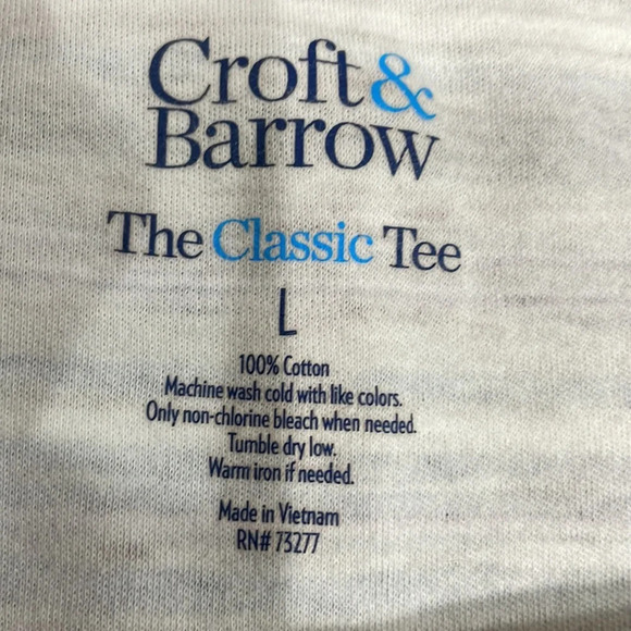 🌸 Croft & Barrow Crewneck Long Sleeve Striped Top L - Picture 11 of 14